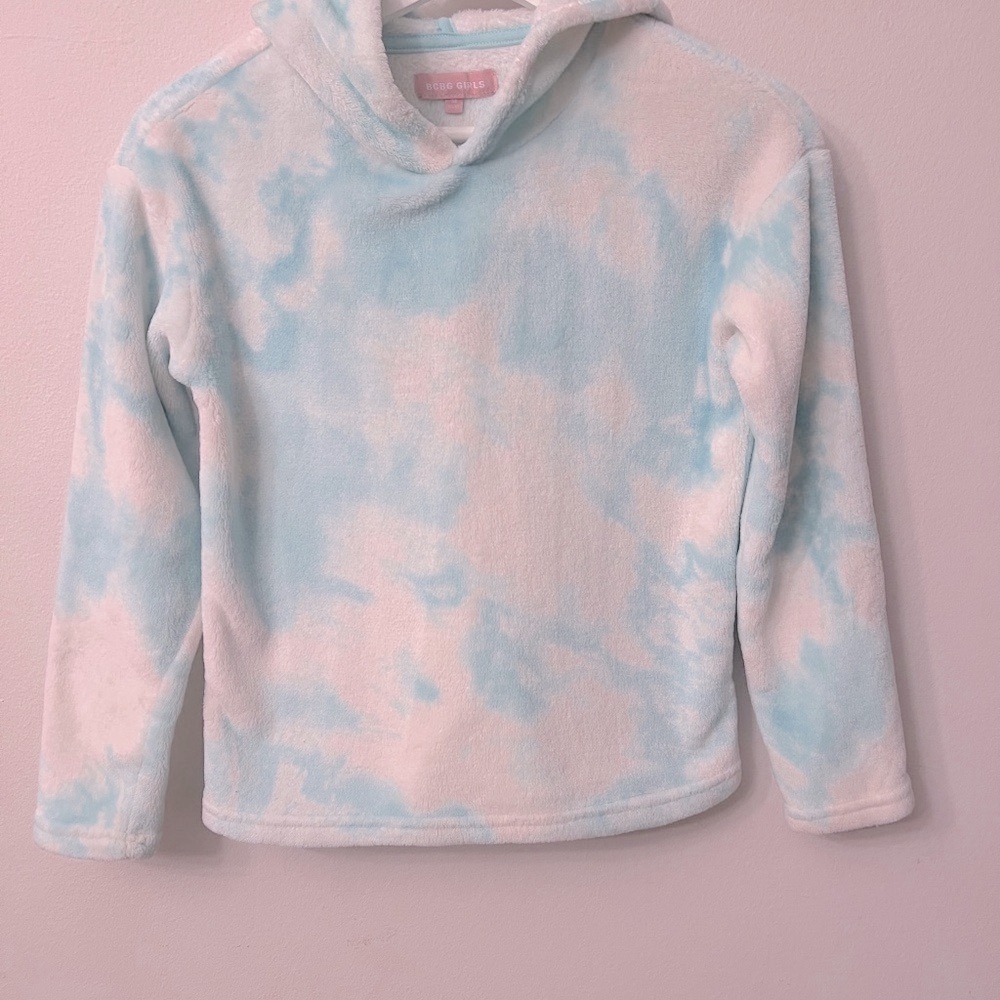 BCBGirls Blue and White Tie-Dye Hoodie